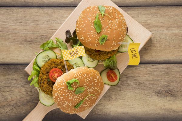 wegański burger